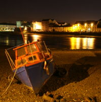 A-boat-at-the-harbour-in-Galway-city