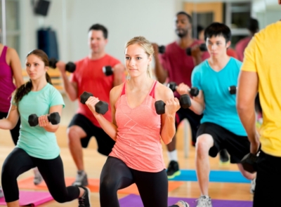A fitness class in the Coast Leisure Centre